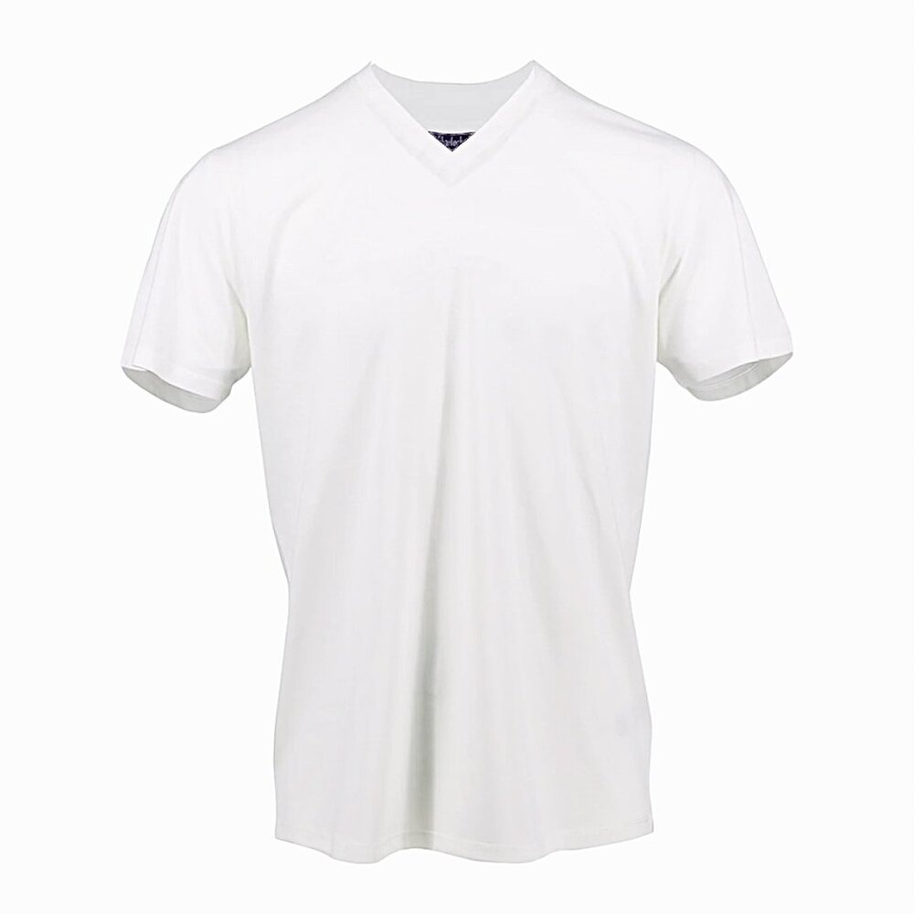 Lords of Harlech  NWT Maze White V-Neck Tee